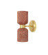 Sakura Wall Light Red Iron Satin Brass-2