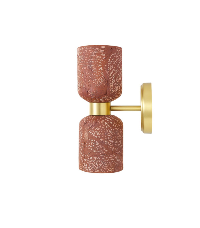 Sakura Wall Light Red Iron Satin Brass-3