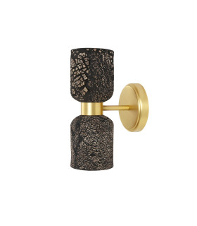 Sakura Wall Light Black Clay Satin Brass-2