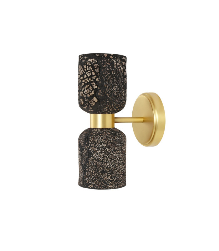 Sakura Wall Light Black Clay Satin Brass-2
