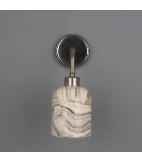Osier Wall Light Marbled Antique Silver-2