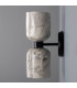 Sakura Wall Light Marbled Matte Black-3