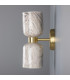Sakura Wall Light Marbled Satin Brass-3