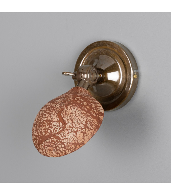 Coco Wall Light Red Iron Antique Brass-1