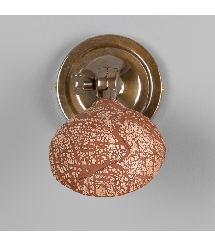 Coco Wall Light Red Iron Antique Brass-2