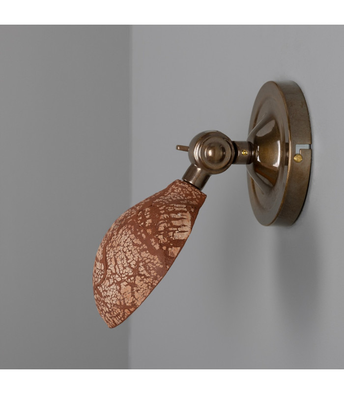 Coco Wall Light Red Iron Antique Brass-5