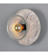 Soraya Ceramic Wall Light Marbled Matt Black-1