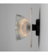 Soraya Ceramic Wall Light Marbled Matt Black-3