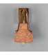 Nagi Wall Light Red Iron Antique Brass Red Strap-2