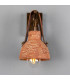 Nagi Wall Light Red Iron Antique Brass Red Strap-3