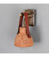 Nagi Wall Light Red Iron Antique Brass Red Strap-4