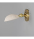 Coco Wall Light Matte White Striped Polished Brass-4