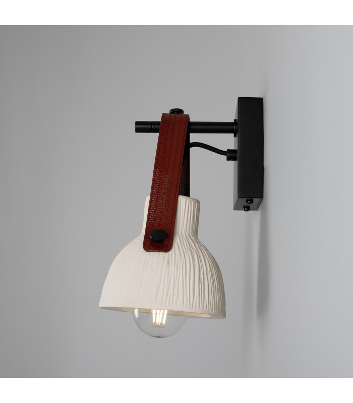Nagi WL Matte White Striped Matt Black Red Strap-3