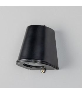 Wade Outdoor Wall Mounted Spotlight Matt Black IP54-1