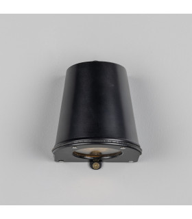 Wade Outdoor Wall Mounted Spotlight Matt Black IP54-2