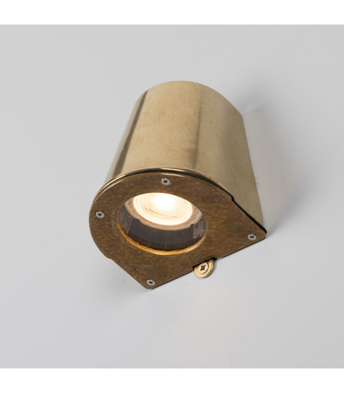 Wade Outdoor Wall Mounted Spotlight Raw Brass IP54-4