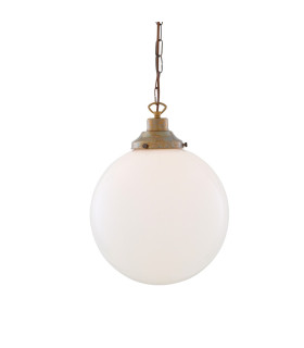 Yerevan 30cm Globe Pendant Antique Brass-1
