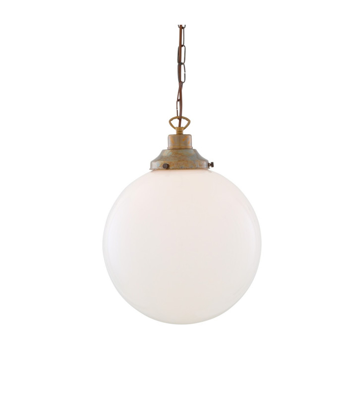 Yerevan 30cm Globe Pendant Antique Brass-1