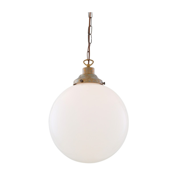 Yerevan 30cm Globe Pendant Antique Brass-2