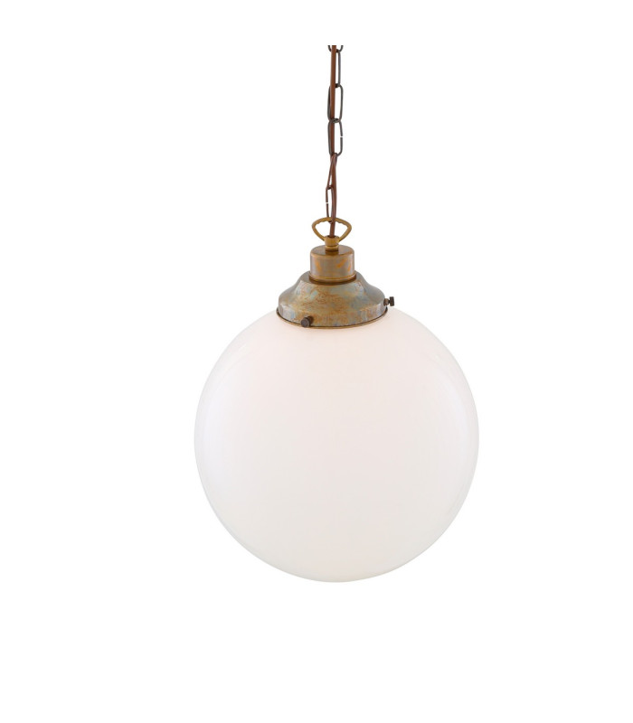 Yerevan 30cm Globe Pendant Antique Brass-3
