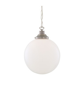 Yerevan 30cm Globe Pendant Antique Silver-1