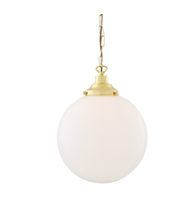 Yerevan 30cm Globe Pendant Polished Brass-1