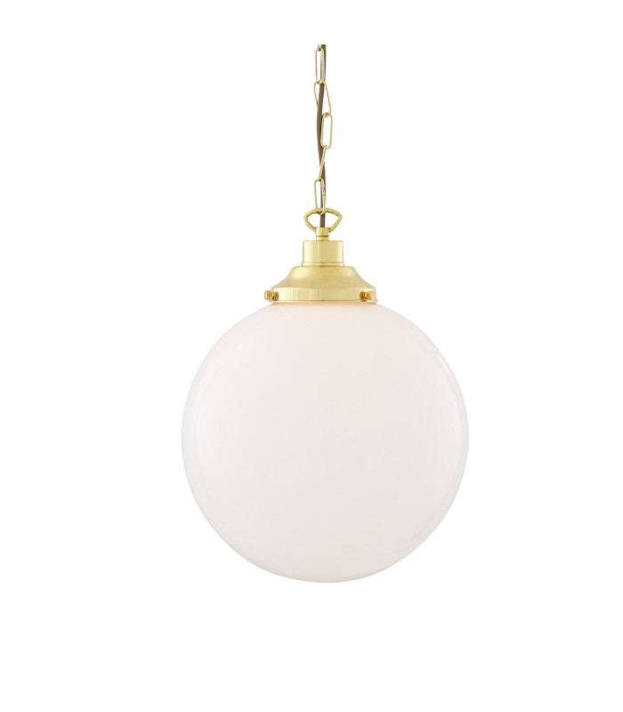 Yerevan 30cm Globe Pendant Polished Brass-1