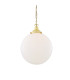 Yerevan 30cm Globe Pendant Polished Brass-2