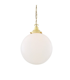Yerevan 30cm Globe Pendant Polished Brass-2