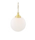Yerevan 30cm Globe Pendant Polished Brass-3