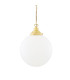 Yerevan 30cm Globe Pendant Satin Brass-1