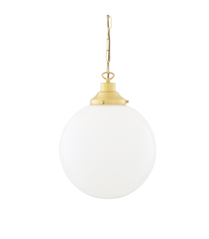 Yerevan 30cm Globe Pendant Satin Brass-1
