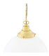 Yerevan 30cm Globe Pendant Satin Brass-4