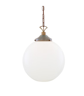 Yerevan 40cm Globe Pendant Antique Brass-1