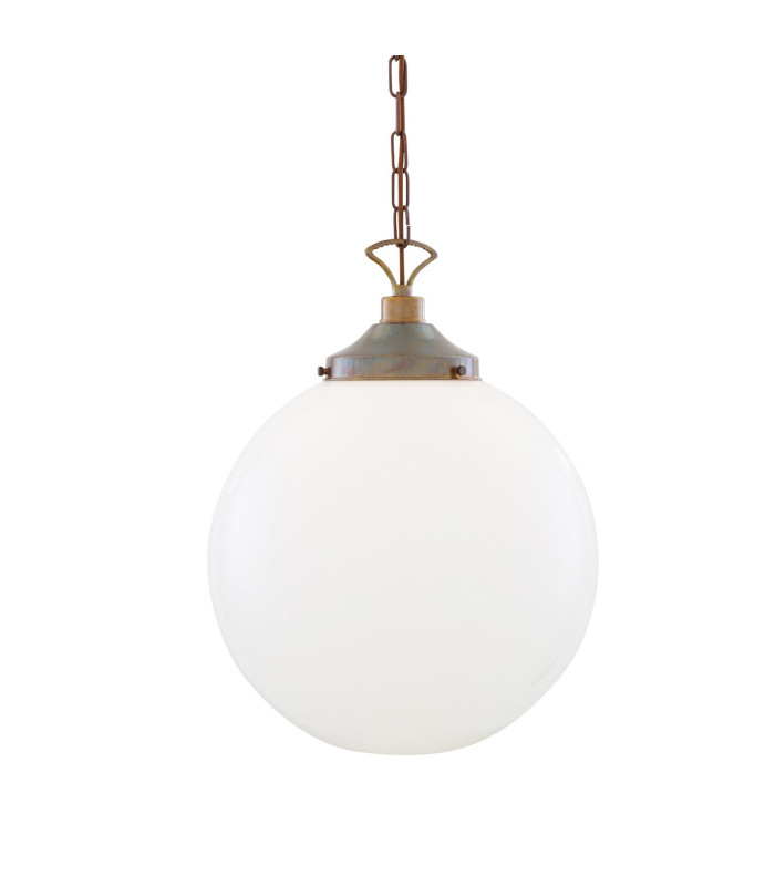 Yerevan 40cm Globe Pendant Antique Brass-1