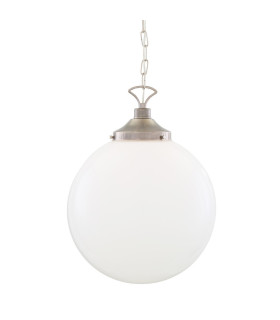 Yerevan 40cm Globe Pendant Antique Silver-1