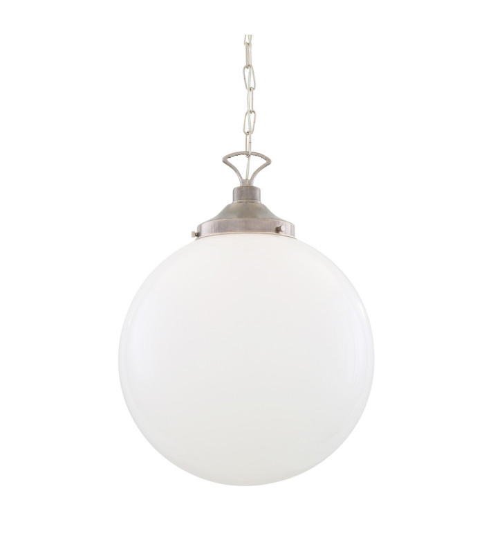 Yerevan 40cm Globe Pendant Antique Silver-2