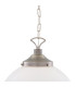 Yerevan 40cm Globe Pendant Antique Silver-3