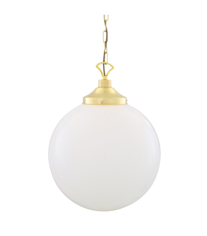 Yerevan 40cm Globe Pendant Polished Brass-1