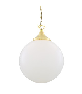 Yerevan 40cm Globe Pendant Polished Brass-2