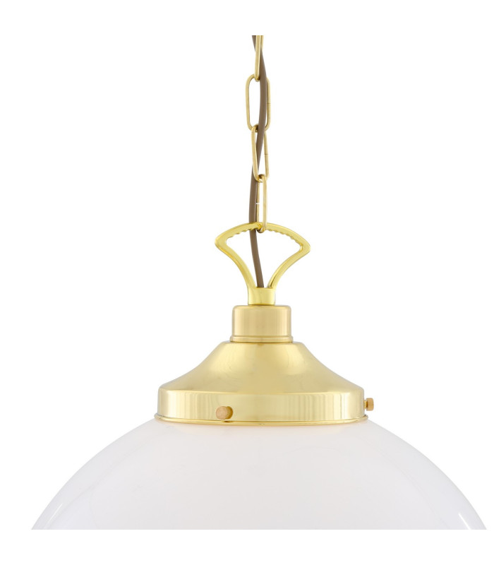 Yerevan 40cm Globe Pendant Polished Brass-3