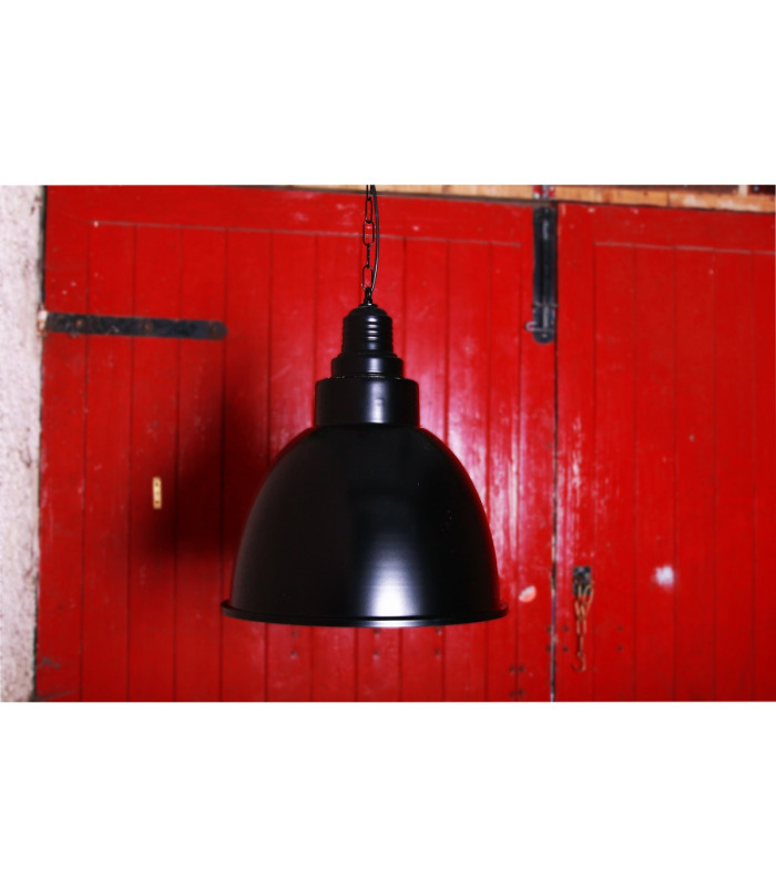 Danicaans Industrial Large Dome Pendant Black-1