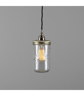 Jam-Jar Pendant Antique Silver-1