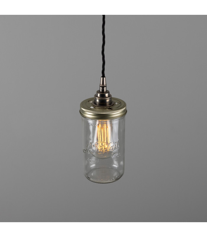 Jam-Jar Pendant Antique Silver-3