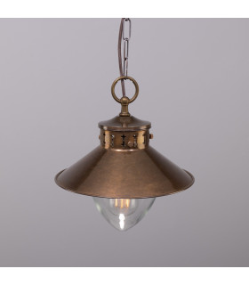 Boyd Dome Pendant Antique Brass-2
