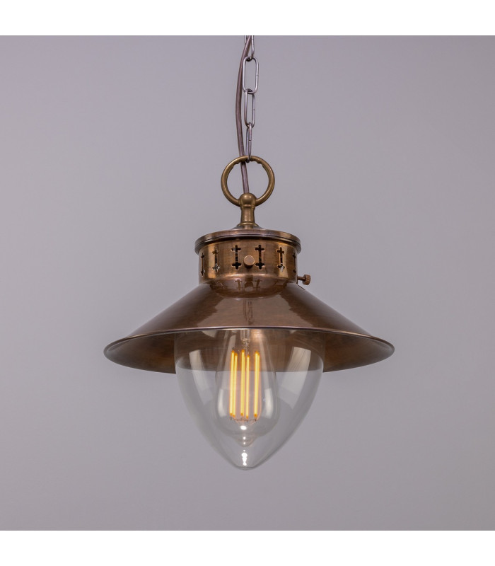 Boyd Dome Pendant Antique Brass-3