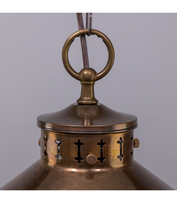 Boyd Dome Pendant Antique Brass-4