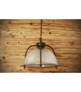 Bousta Dome Pendant Antique Brass & Bronze Ring-1