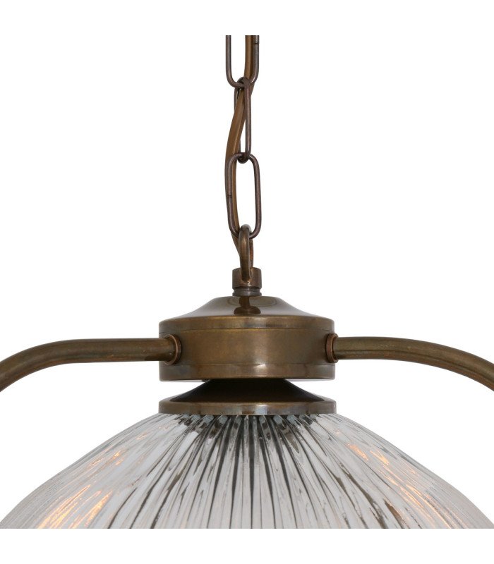 Bousta Dome Pendant Antique Brass & Bronze Ring-3