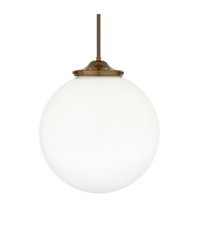 Luanda Globe Bar Pendant Antique Brass